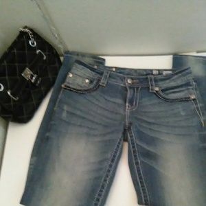 Miss Me jeans wings & cross